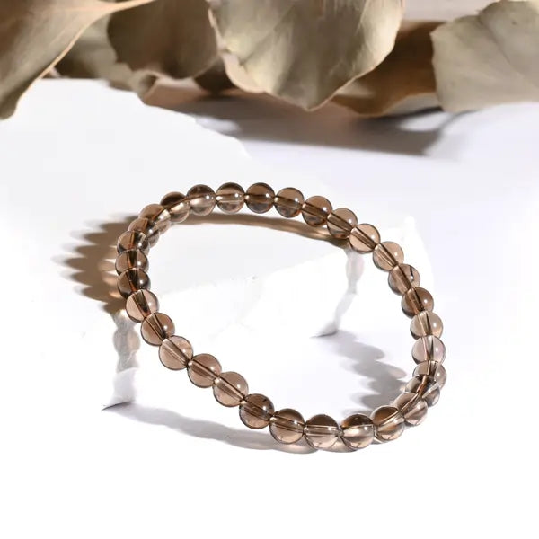 Bracelet Quartz Fumé – Ancrage et Sérénité