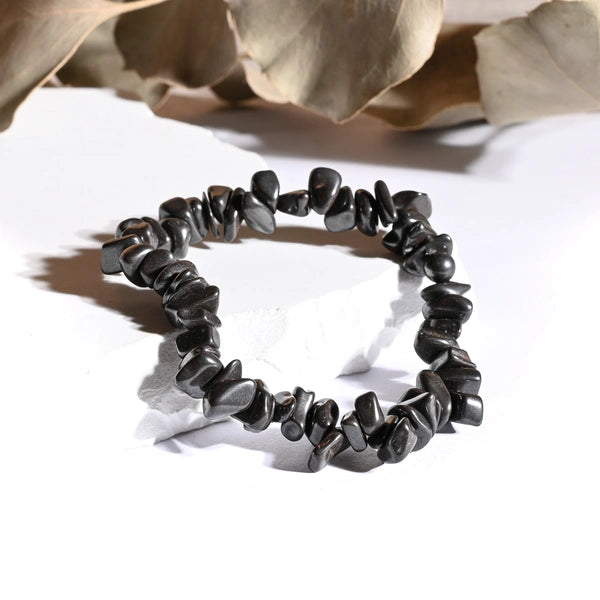 Bracelet baroque Hématite – Protection et Stabilité