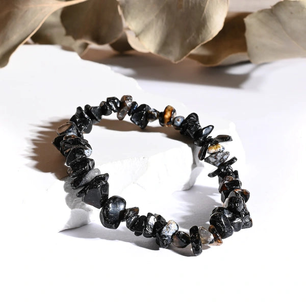 Bracelet baroque Onyx (Agate Noire) – Protection et Stabilité