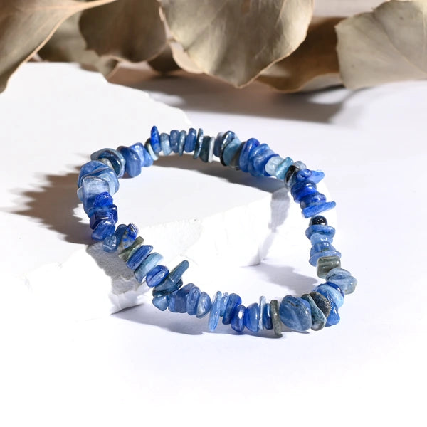 Bracelet baroque Cyanite – Sérénité, Clarté et Communication