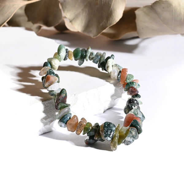 Bracelet baroque Agate Mousse – Croissance Personnelle et Connexion Naturelle