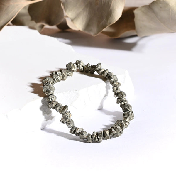 Bracelet baroque Pyrite – Protection et Confiance
