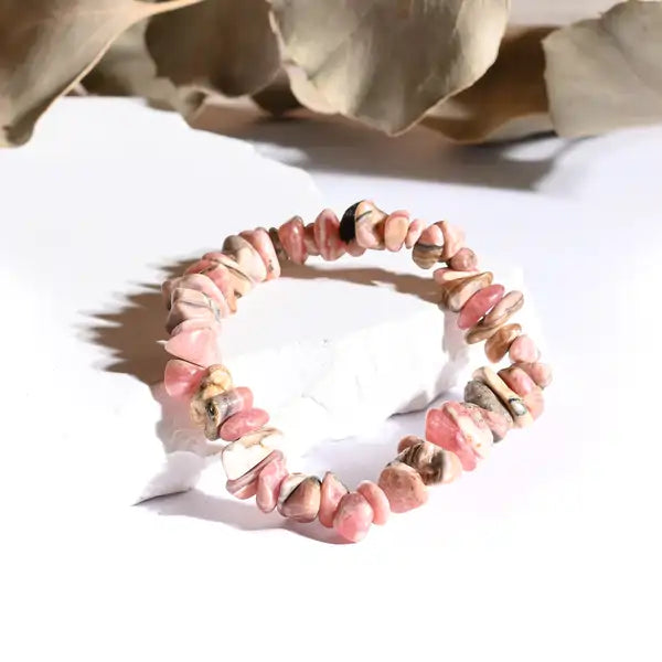 Bracelet baroque Rhodonite – Harmonie Émotionnelle et Amour Inconditionnel