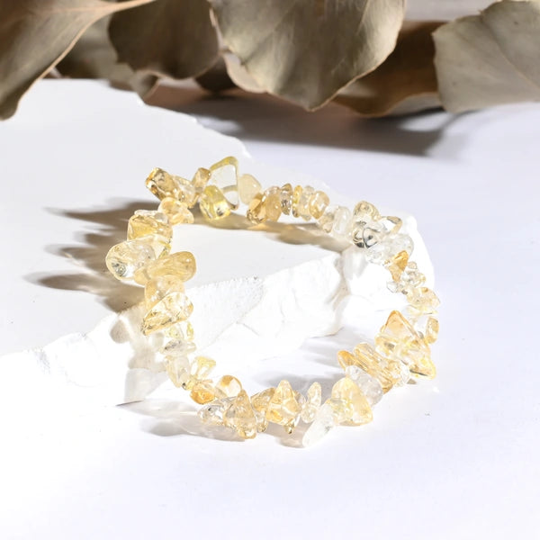 Bracelet baroque Citrine – Abondance et Énergie Positive