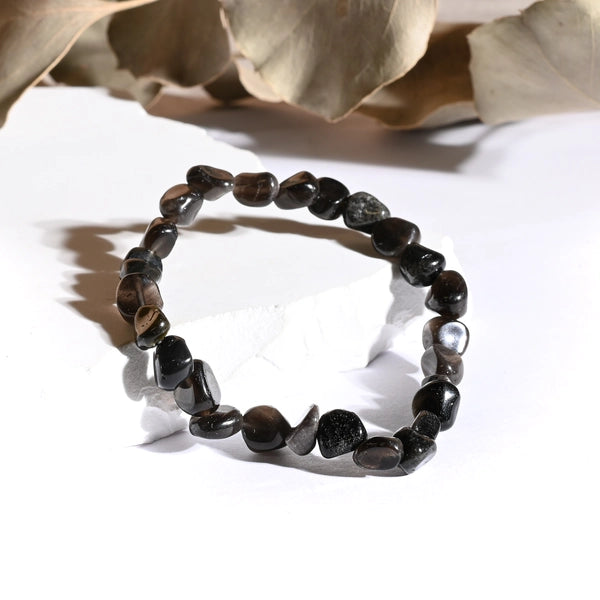 Bracelet roulé Obsidienne Noire – Protection et Stabilité Spirituelle