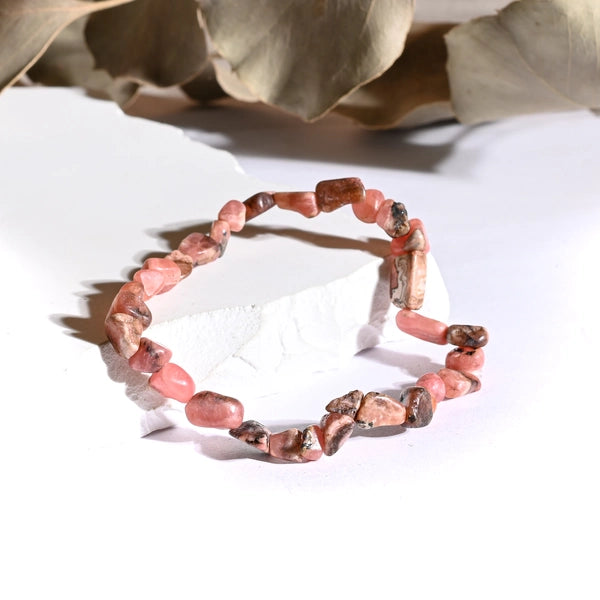 Bracelet roulé Rhodochrosite – Amour et Guérison Émotionnelle