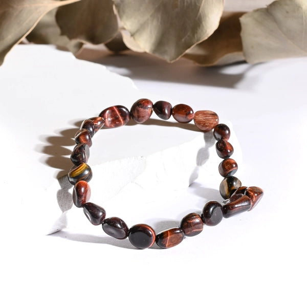 Bracelet roulé Oeil de Taureau – Force et Ancrage Spirituel