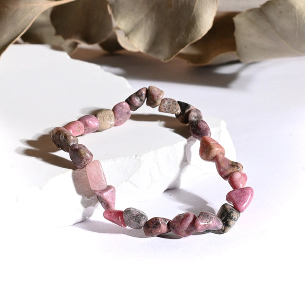 Bracelet roulé Rhodonite – Harmonie Émotionnelle et Amour Inconditionnel