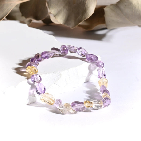 Bracelet roulé Amétrine – Clarté et Équilibre Spirituel