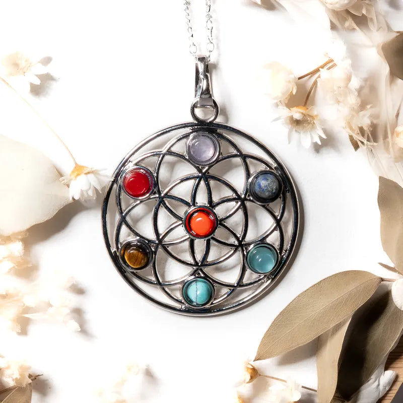Pendentif 7 chakras - Univers