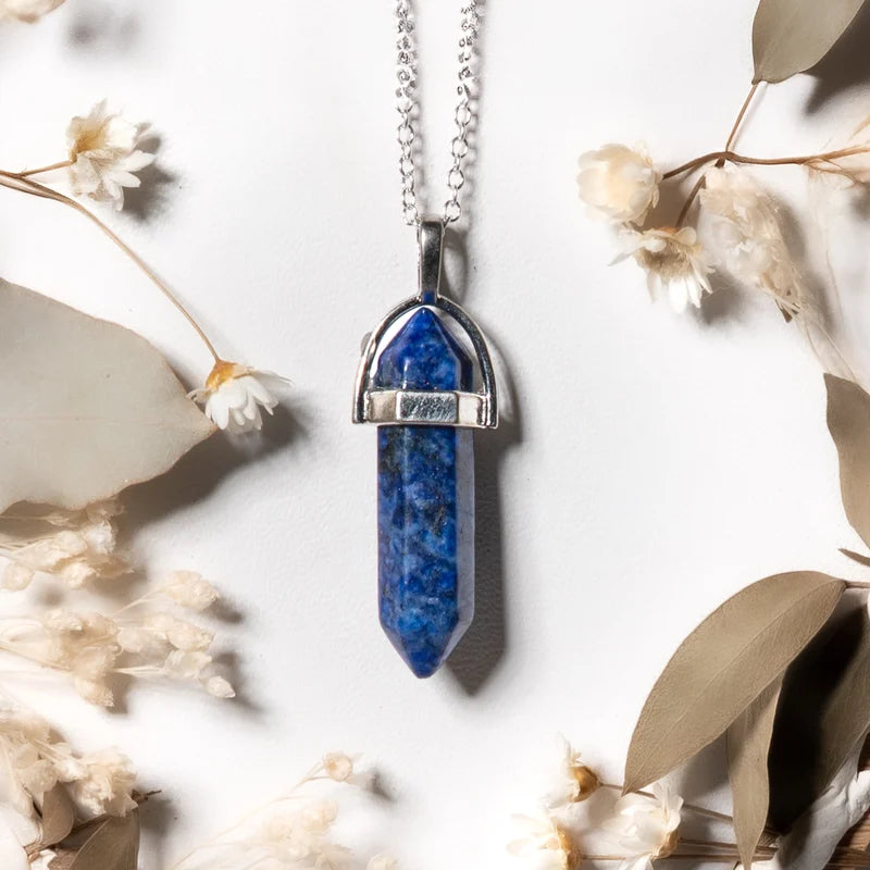 Pendentif pointe Sodalite – Clarté Mentale et Sérénité