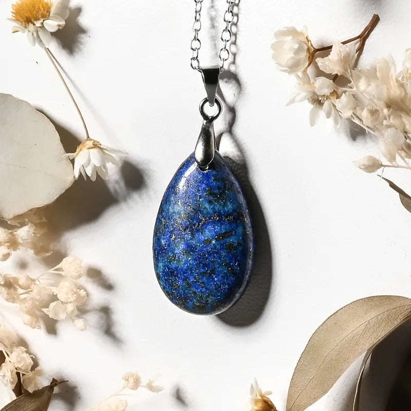 Pendentif goutte Lapis lazuli – Sagesse et Clarté Mentale