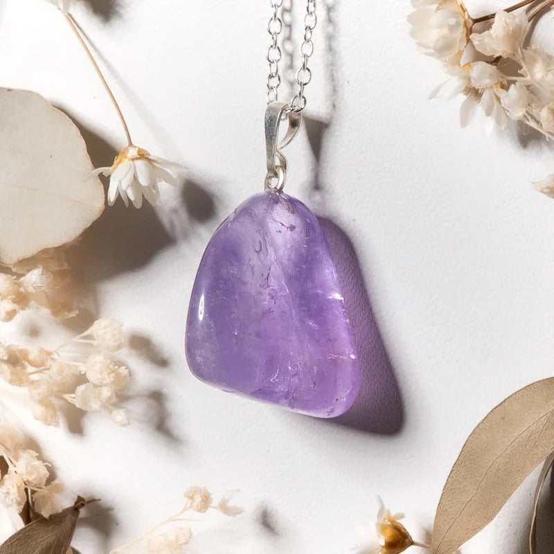 Pendentif roulé Améthyste – Sérénité et Protection Spirituelle