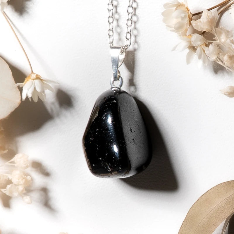 Pendentif roulé Obsidienne Noire – Protection et Stabilité Spirituelle