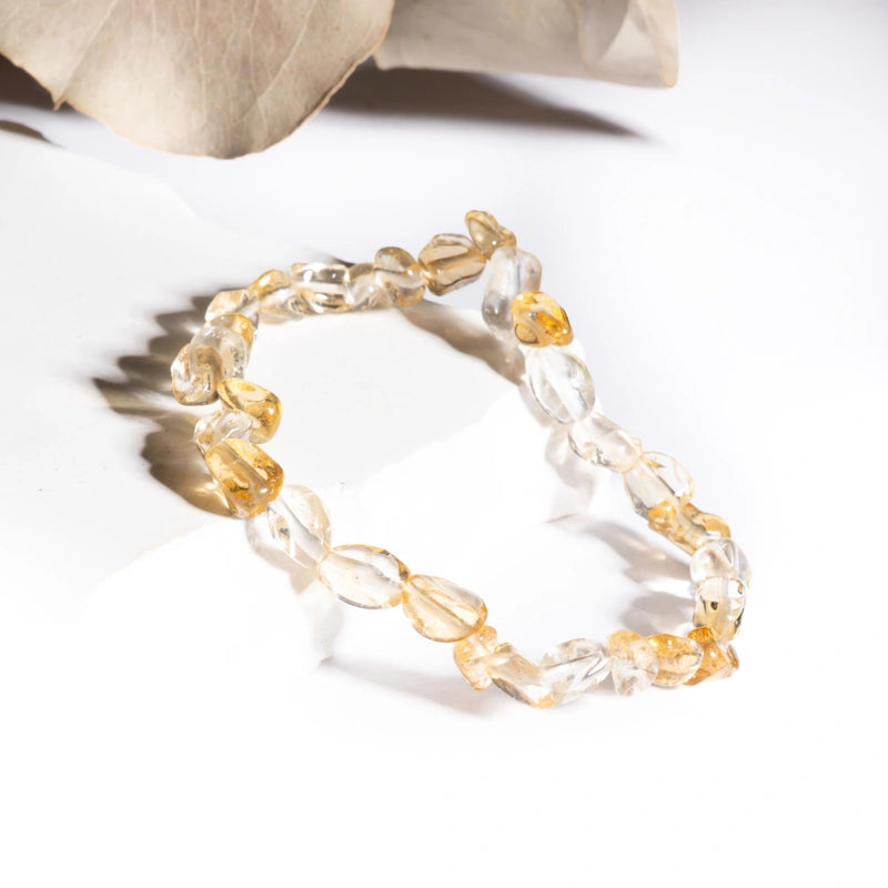 Bracelet roulé Citrine – Abondance et Énergie Positive