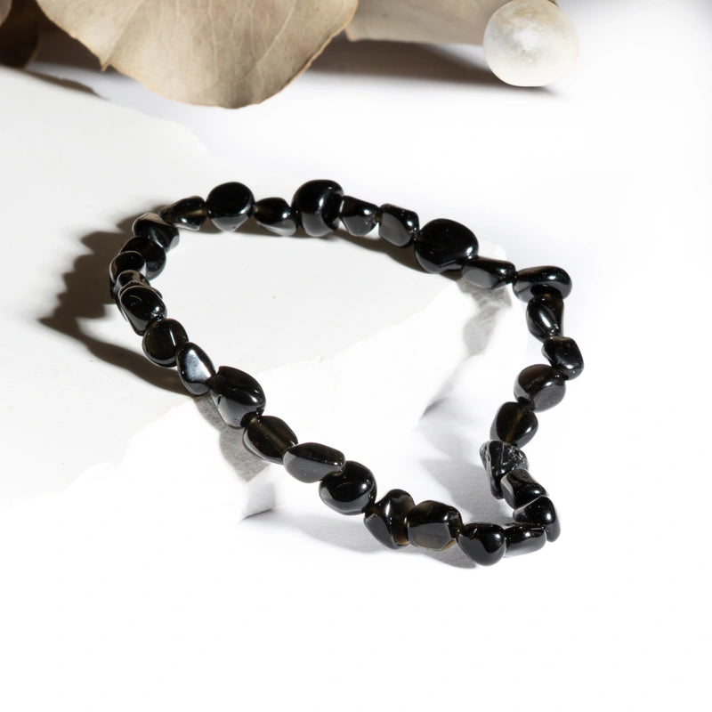 Bracelet roulé Tourmaline Noire – Protection et Équilibre Spirituel