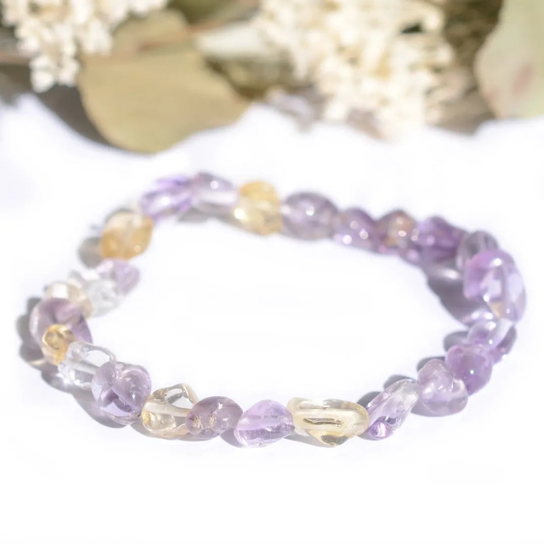 Bracelet roulé Amétrine – Clarté et Équilibre Spirituel