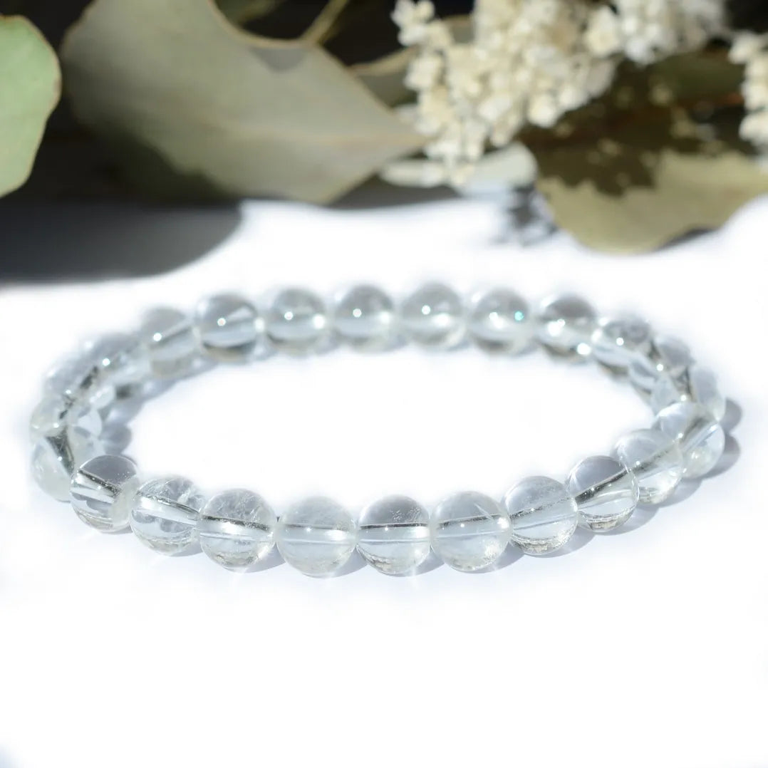 Bracelet Cristal de roche – Clarté, Guérison et Énergie Positive
