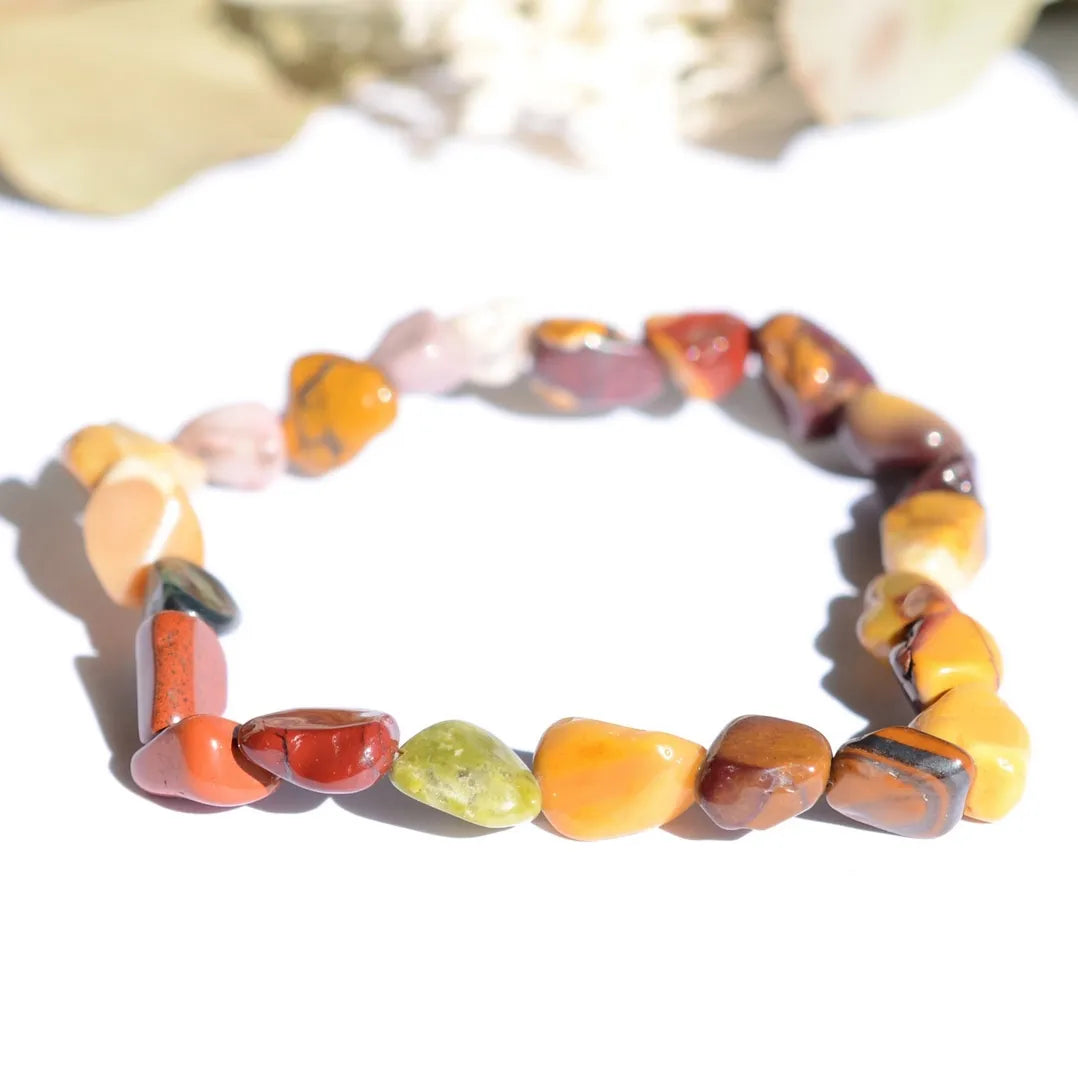 Bracelet roulé Jaspe Mokaïte – Énergie et Bien-Être