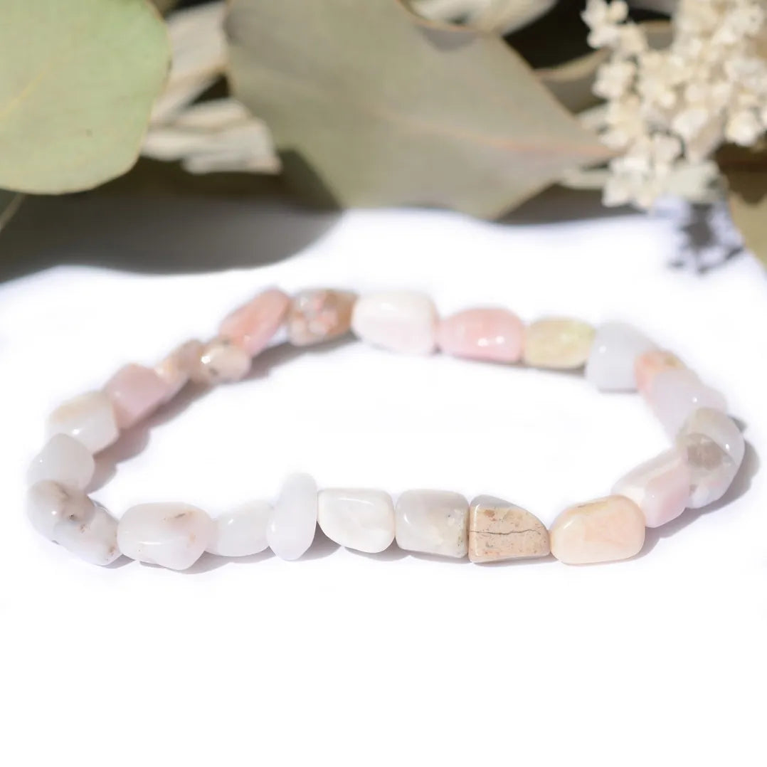 Bracelet roulé Opale Rose – Amour et Harmonie