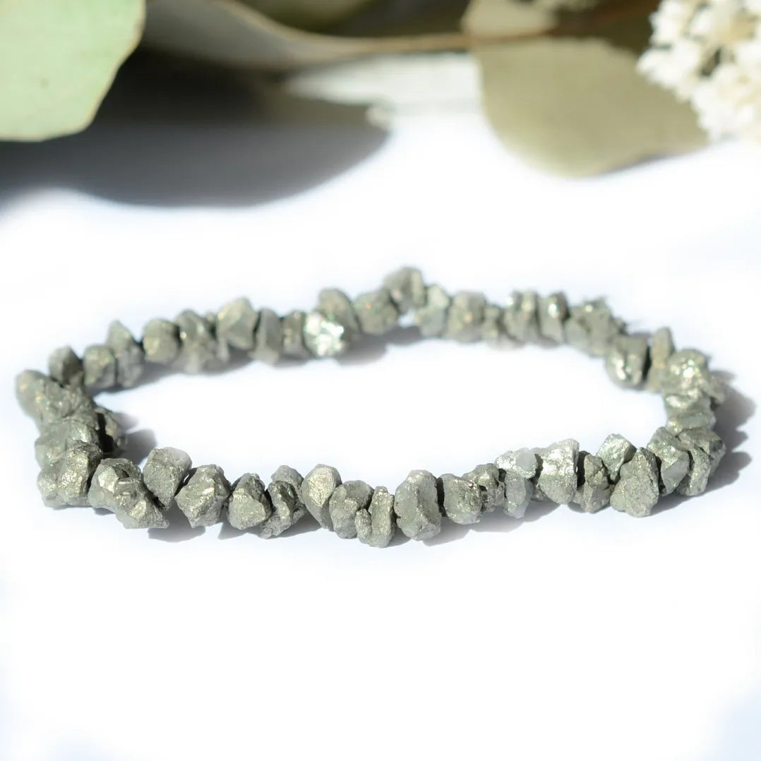 Bracelet baroque Pyrite – Protection et Confiance