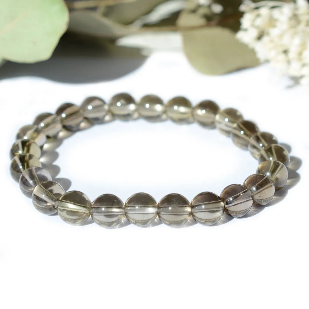 Bracelet Quartz Fumé – Ancrage et Sérénité