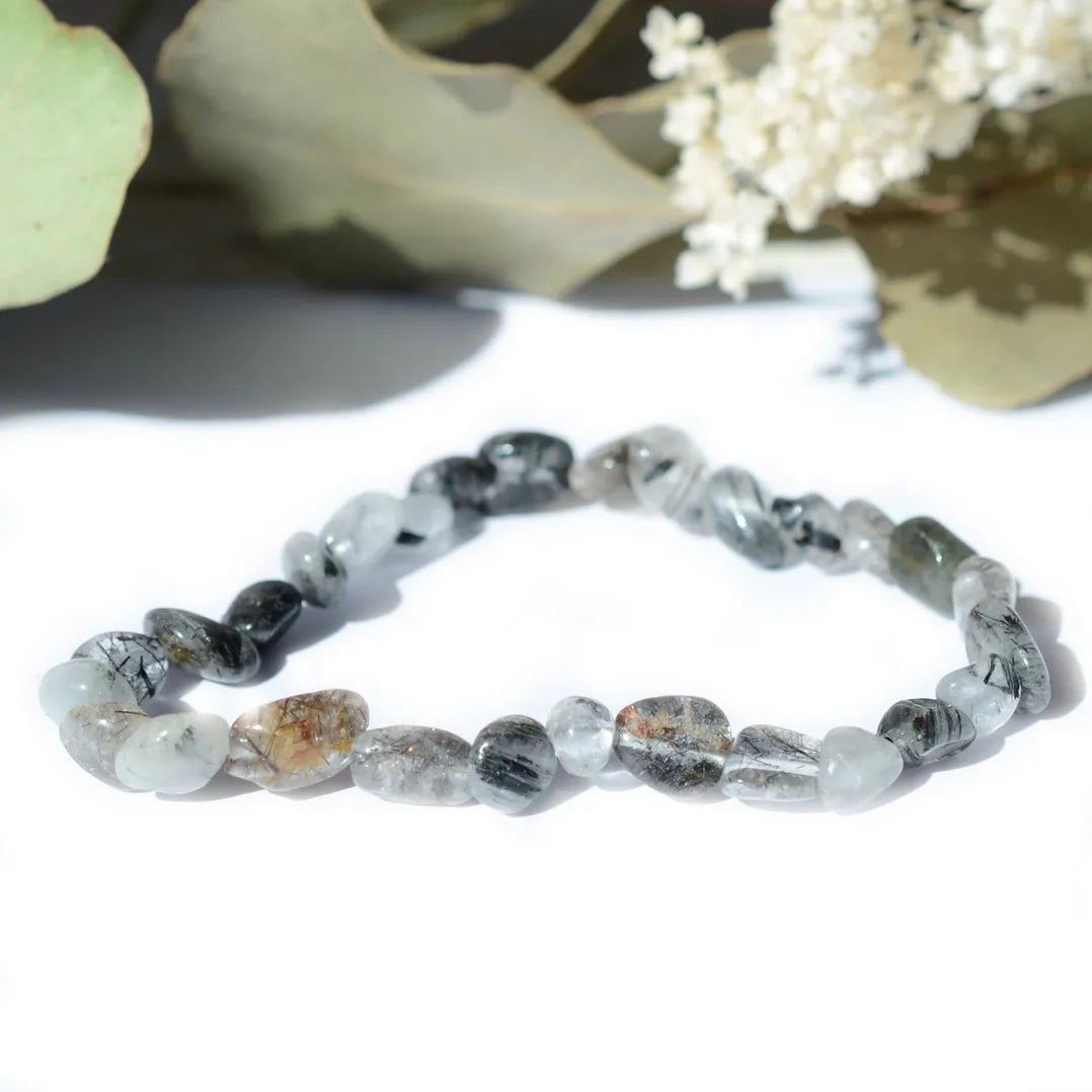 Bracelet roulé Quartz Tourmaline – Protection et Équilibre Spirituel