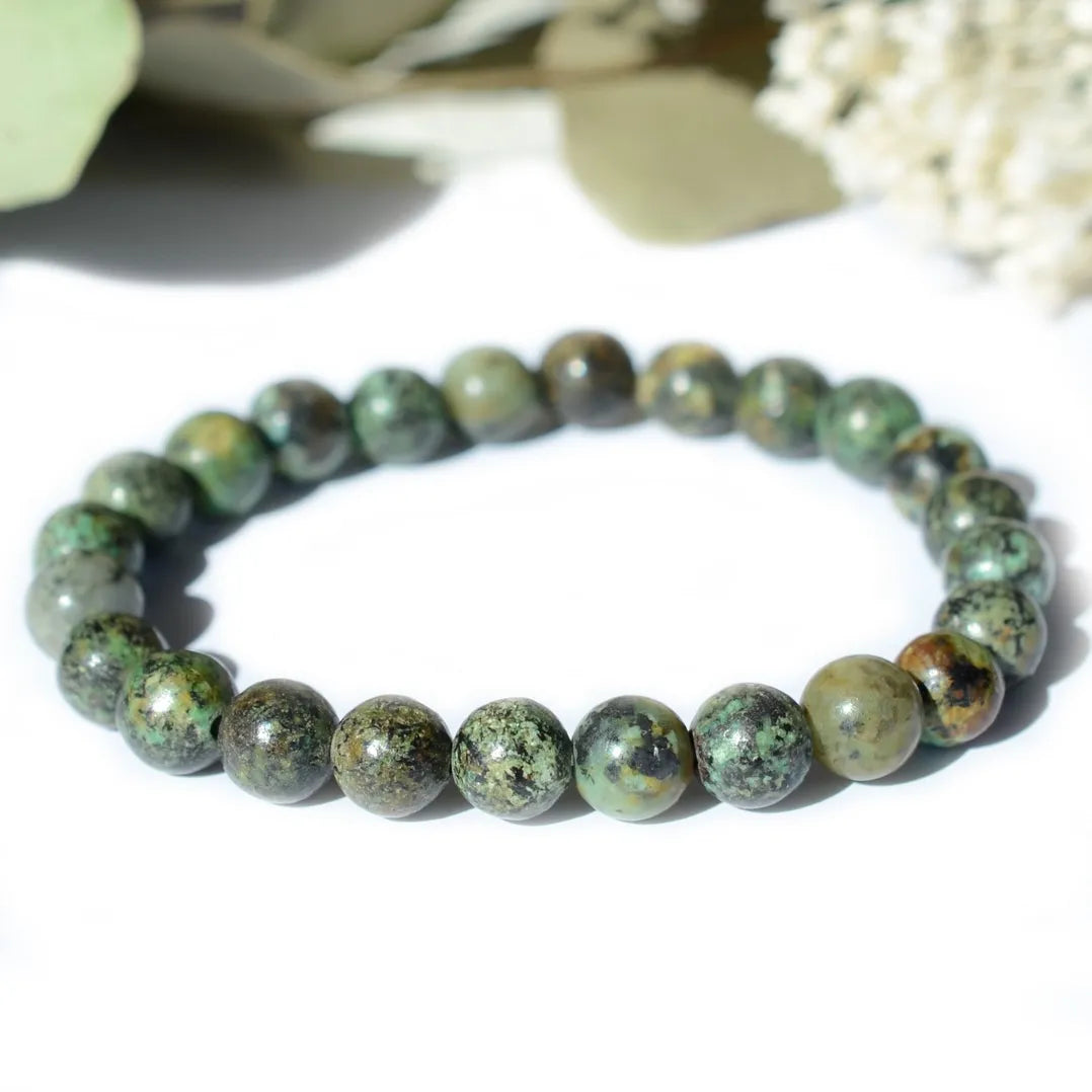Bracelet Turquoise d'Afrique – Sérénité et Équilibre Émotionnel